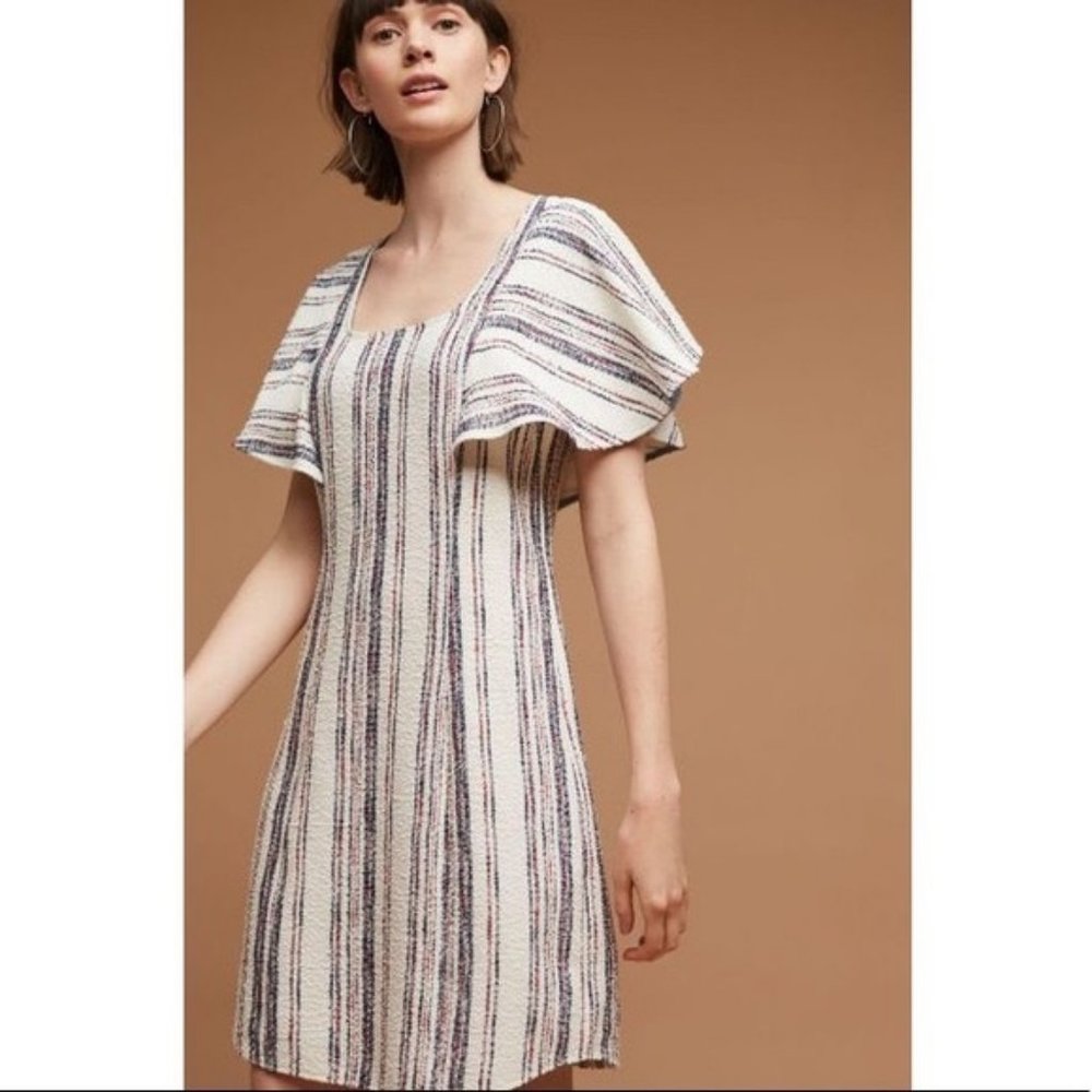SOLD Akemi & Kin Textured Ruffle Sleeve Dress